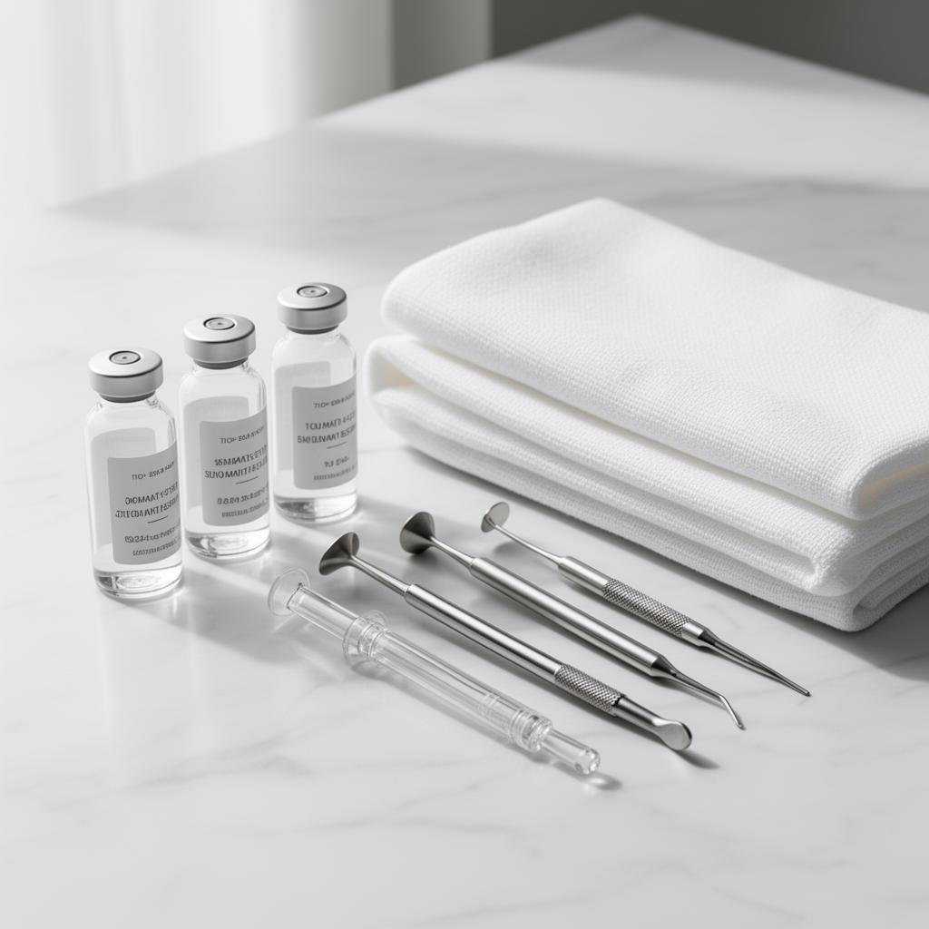Mobile clinical kit prepared for an in-home appointment